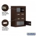 Salsbury Cell Phone Storage Locker - 4 Door High Unit (8 Inch Deep Compartments) - 6 A Doors and 1 B Door - Bronze - Surface Mounted - Master Keyed Locks